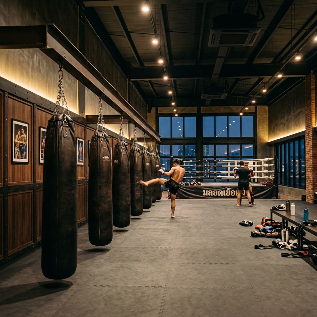Muay Thai gym training floor