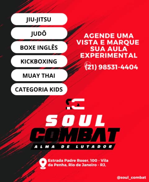 Exterior or interior of Soul Combat - Muay Thai Kickboxing Boxe Jiujitsu Judô - Vila da Penha
