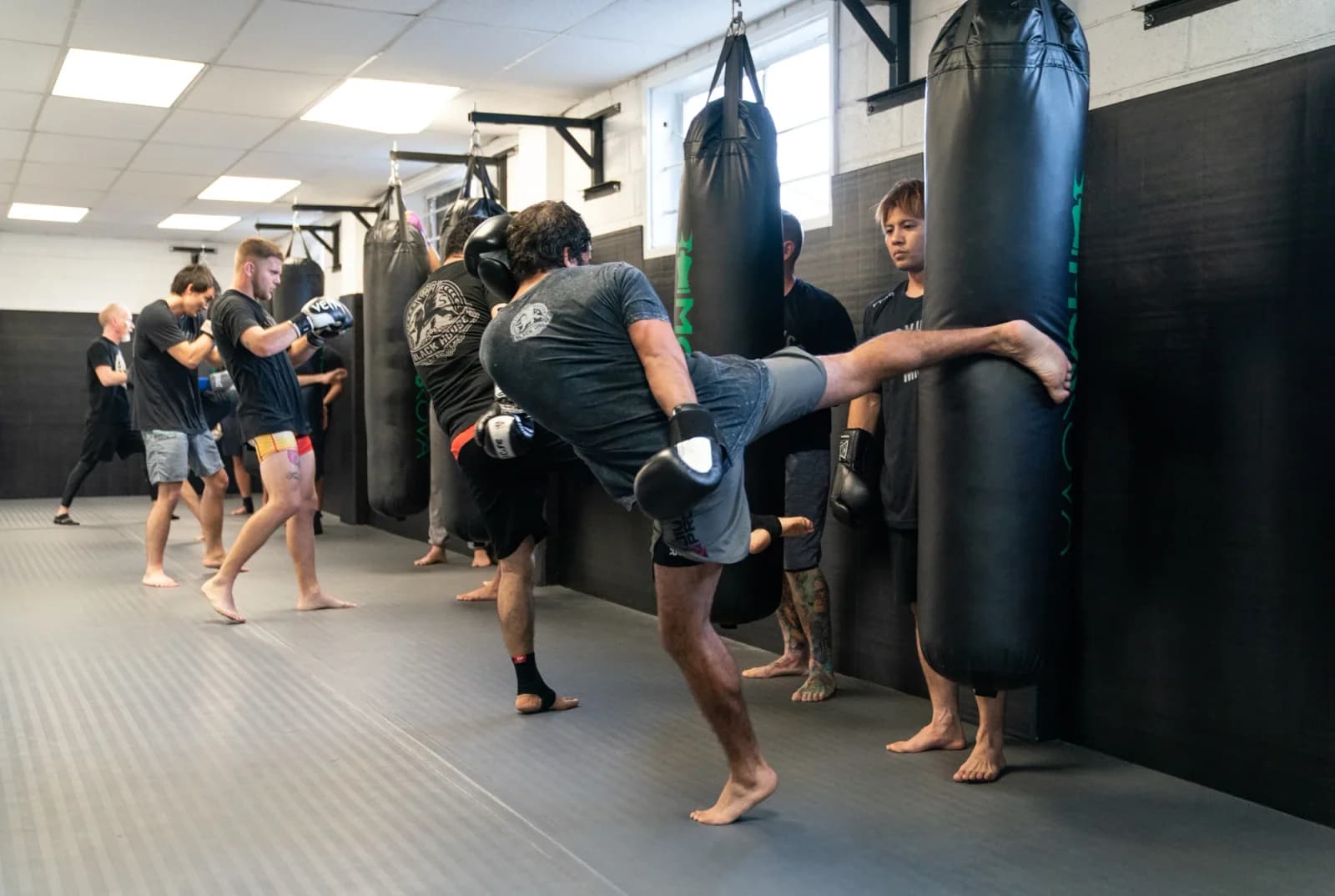 Muay Thai at the gym