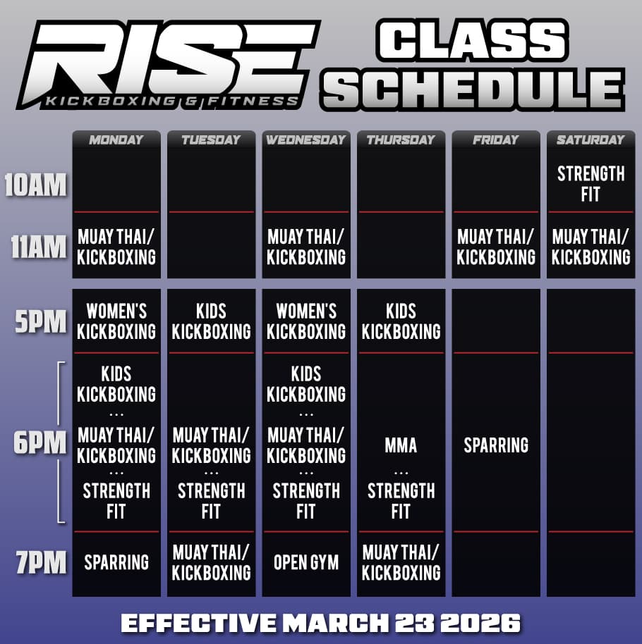 Exterior or interior of Rise Kickboxing and Fitness