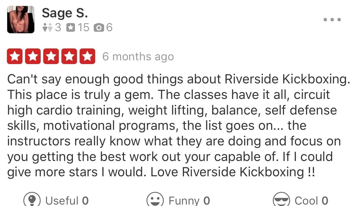 Exterior or interior of Riverside kickboxing academy