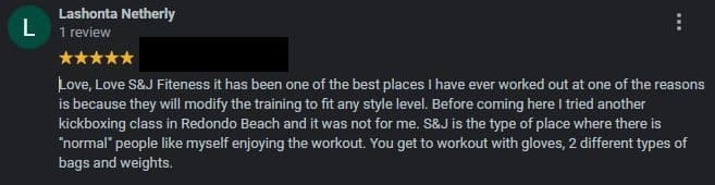 Exterior or interior of S&J Fitness and Kickboxing