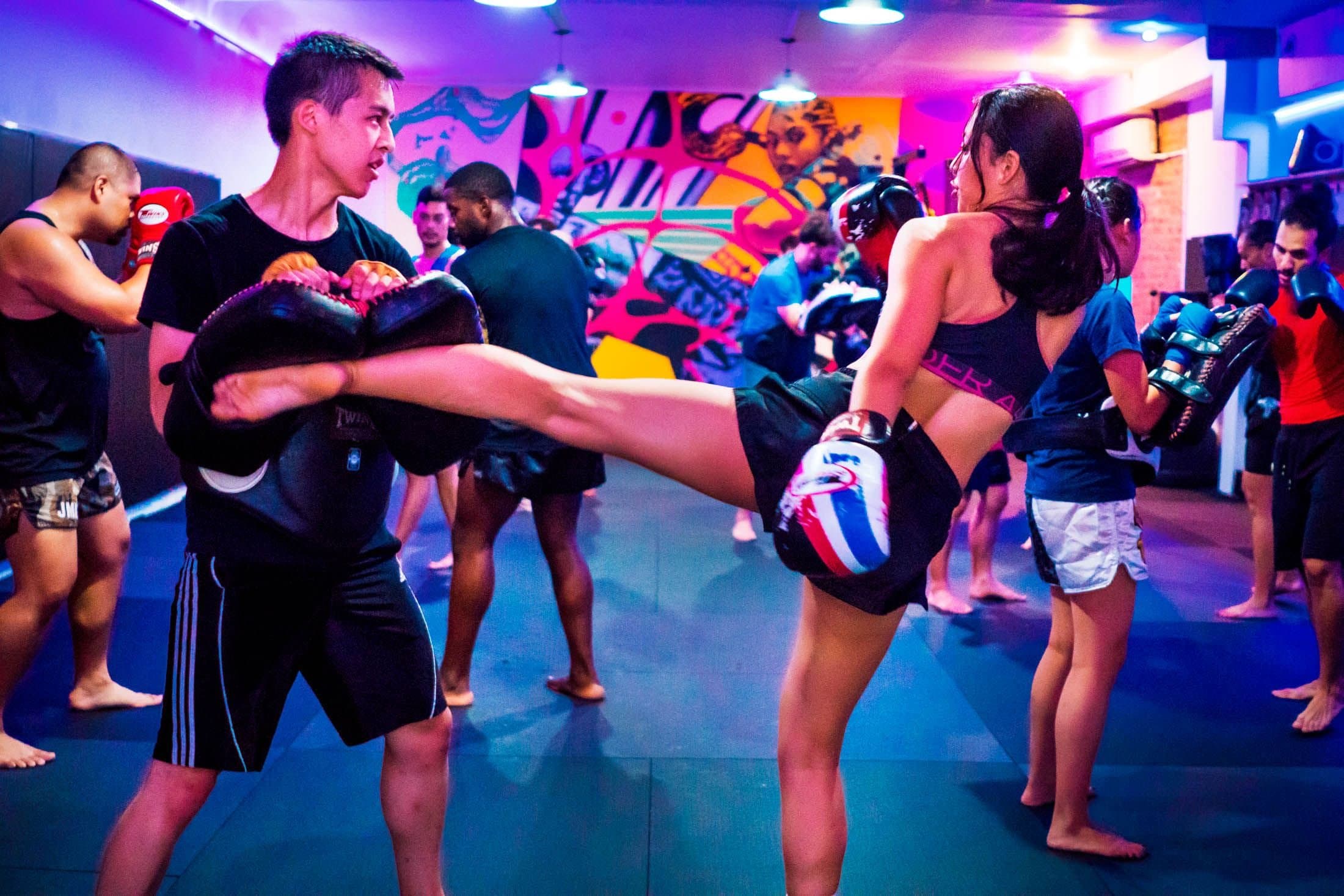 Exterior or interior of Two Bridges Muay Thai